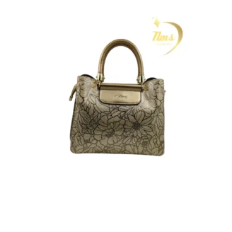 Women Gold Floral Handbag First Edition