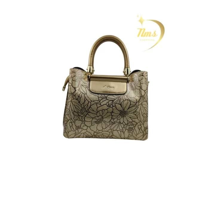 Women Gold Floral Handbag First Edition Women Gold Floral Handbag First Edition
