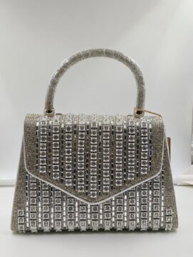 LxB HB 916 Silver Designer Clutch