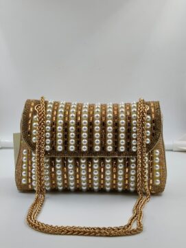 LxB Mini HB YLR Gold Pearl Designer Handbag