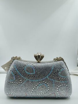 LxB HB Silver Y889-S Designer Clutch Bag