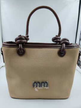 Dual-Tone Knotted Handle Mini Tote Handbag for Women | Stylish Sling Bag for Daily & Party Use