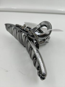CNA Branded Gunmetal Monogram Catch Clip