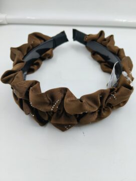 Elegant Ruched Fabric Hair Band with Subtle Sparkle