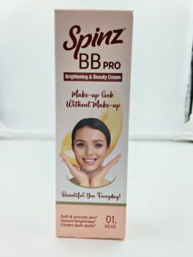 Spinz BB Cream | Instant Glow, Even Skin Tone & Natural Coverage | Lightweight, Non-Sticky Mousse Formula | With Vitamin E and Double Sunscreen Protection