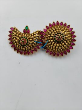 Kemp Stone Paisley & Floral Sunburst Nose Pin Set