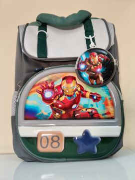 Premium 3D High-Gloss Character Series School Backpack with Accessory Pouch