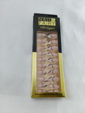 Elegant Pink Lavender Floral Press-On Nail Kit – 12pc DIY Reusable Set with 3D Bow Accents