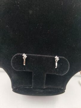 Silver-Tone Crystal Crown Swirl Nose Ring - Set of 2