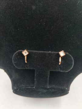 Rose Gold-Tone Square Kundan Clip-On Nose Ring - Set of 2
