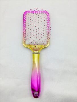 DELOFIL Ombre Pink-Gold Paddle Hair Brush