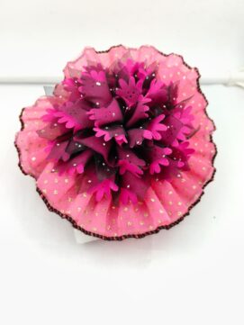 Layered Organza Flower Hair Clip
