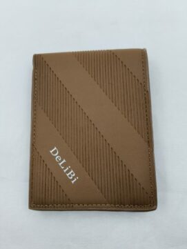 Brown Textured PU Leather Bi-Fold Men’s Wallet