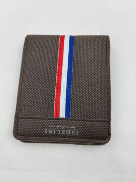 Brown Textured PU Leather Bi-Fold Men’s Wallet