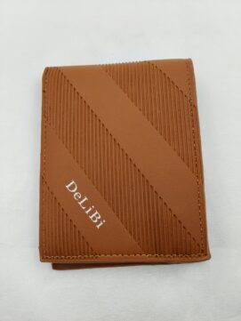 Tan PU Leather Bi-Fold Men’s Wallet