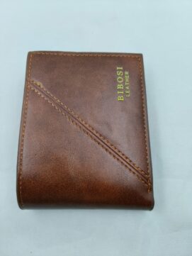 Brown PU Leather Bi-Fold Men’s Wallet