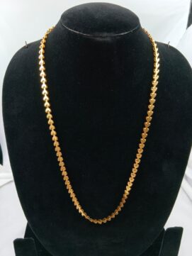 Romantic Gold-Plated Heart Link Chain
