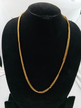 Bold Gold-Plated Twisted Curb Chain