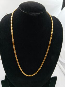 Decorative Gold-Plated Fancy Link Chain