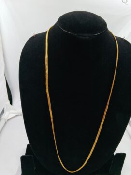Sophisticated Gold-Plated Layered Mesh Chain