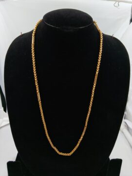 Sophisticated Gold-Plated Layered Mesh Chain