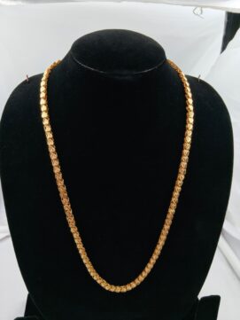 Premium Gold-Plated Segmented Motif Chain