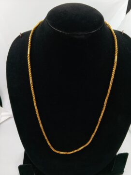 Radiant Gold-Plated Fine Mesh Chain