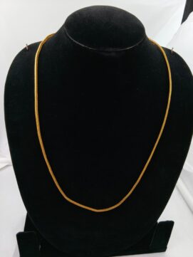 Radiant Gold-Plated Fine Spiga Chain