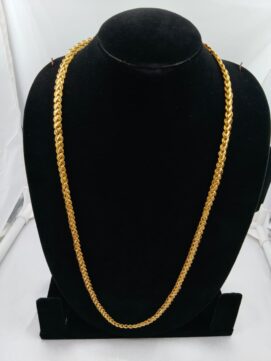 Grand Gold-Plated Filigree Marquise Chain