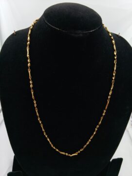 Modern Gold-Plated Sculpted Minimalist Chain