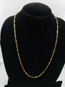 Radiant Gold-Plated Crystal Baguette Necklace