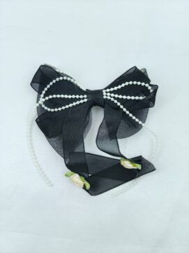 Sheer Organza & Pearl Embellished Clips