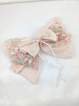 Sheer Organza & Pearl Embellished Clips