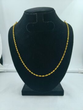 CNA CHAIN 05 B15 Gold-Tone Twisted Spiral Chain