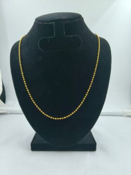 CNA CHAIN 18 B15 Gold-Tone Delicate Ball Chain