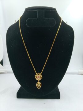 THA Floral Drop Pendant Chain 18