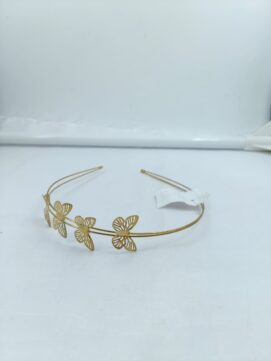 KH-63 Gold Butterfly Metal Headband