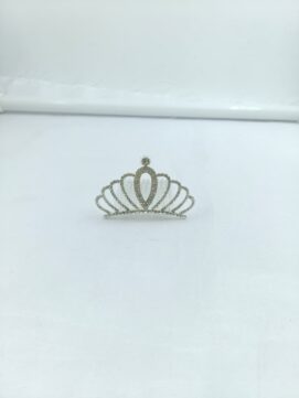 KH78 Kids Silver Stone Mini Crown Comb