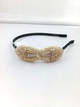 KH-65 Champagne Crystal Bow Headband
