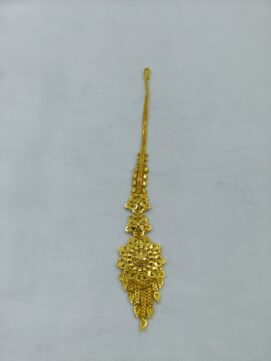 Premium Matte Gold Kemp Necklace Set – Heritage Lakshmi Temple Choker with Matching Jhumka Earrings