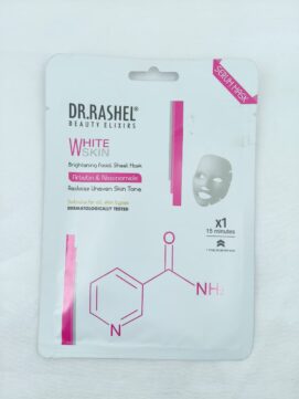 Dr. Rashel White Skin Brightening Facial Sheet Mask - Arbutin & Niacinamide