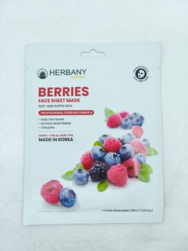 Herbany Korea Berries Face Sheet Mask - 25ml