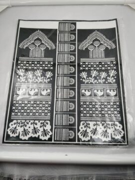 Full Hand Bridal Henna Stencil - Traditional Design