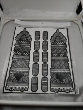 Full Hand Bridal Mehndi Stencil Set - Intricate Henna Design