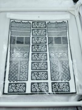 Full Hand Bridal Henna Stencil - Floral Rose Design