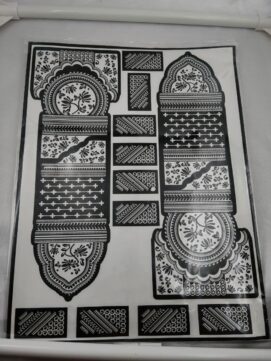 Full Hand Bridal Henna Stencil - Dome & Mandala Design