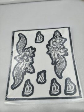 Paisley Floral Henna Stencil Set