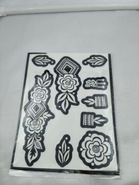 Floral Geometric Henna Stencil Set