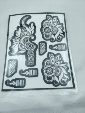 Intricate Floral Mandala Henna Stencil Set