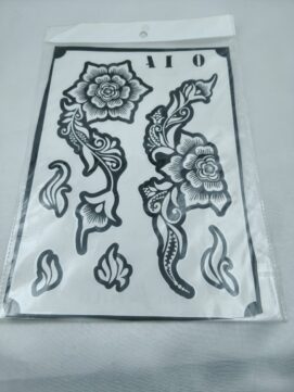 Classic Rose Vine Henna Stencil Set